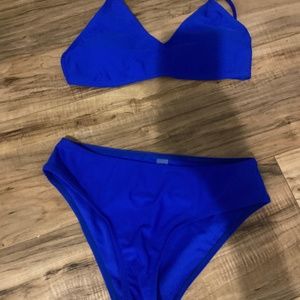 Royal blue bikini set